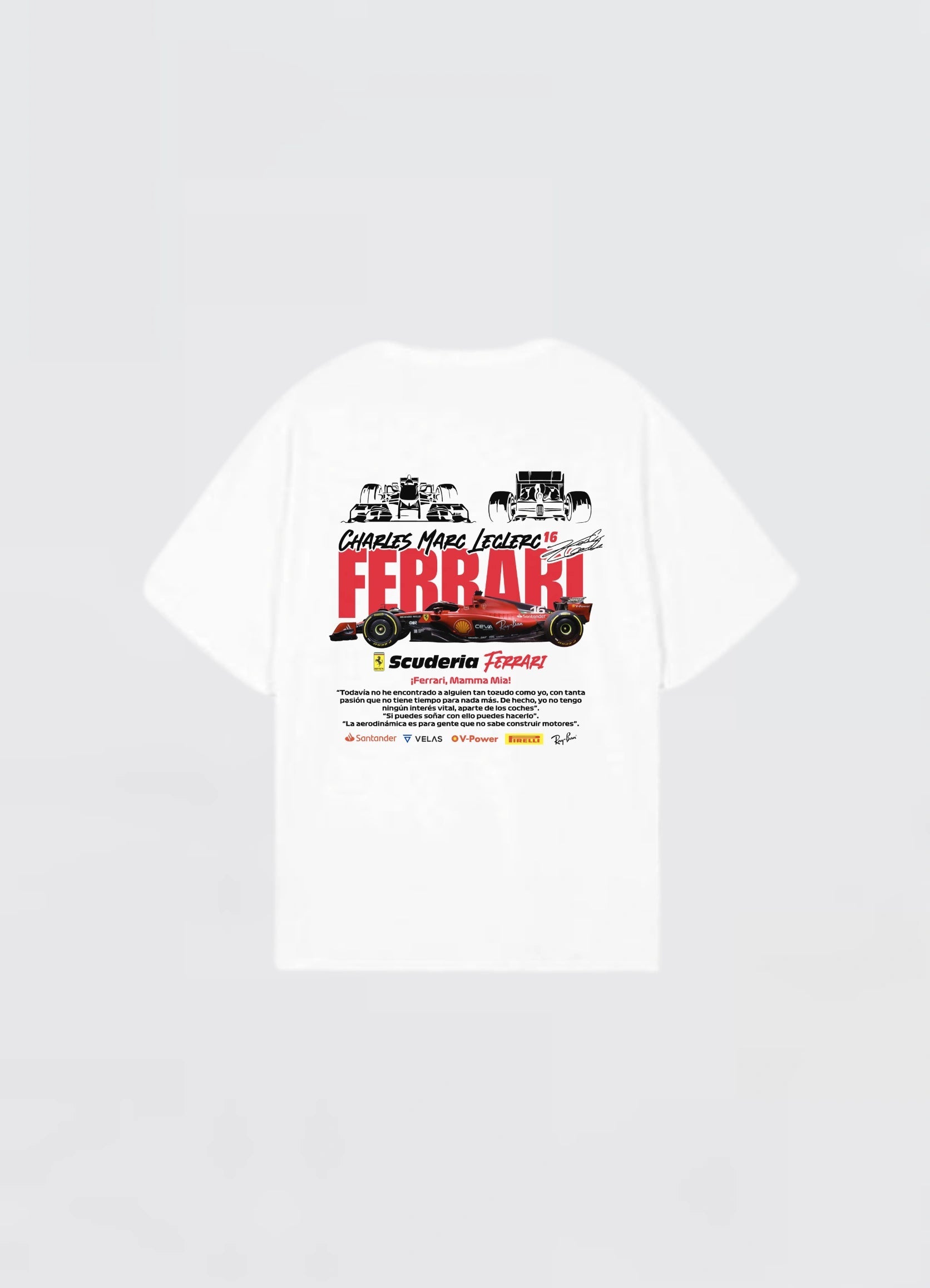 Scuderia Ferrari F1 Oversized T-shirt Off - white - Strells