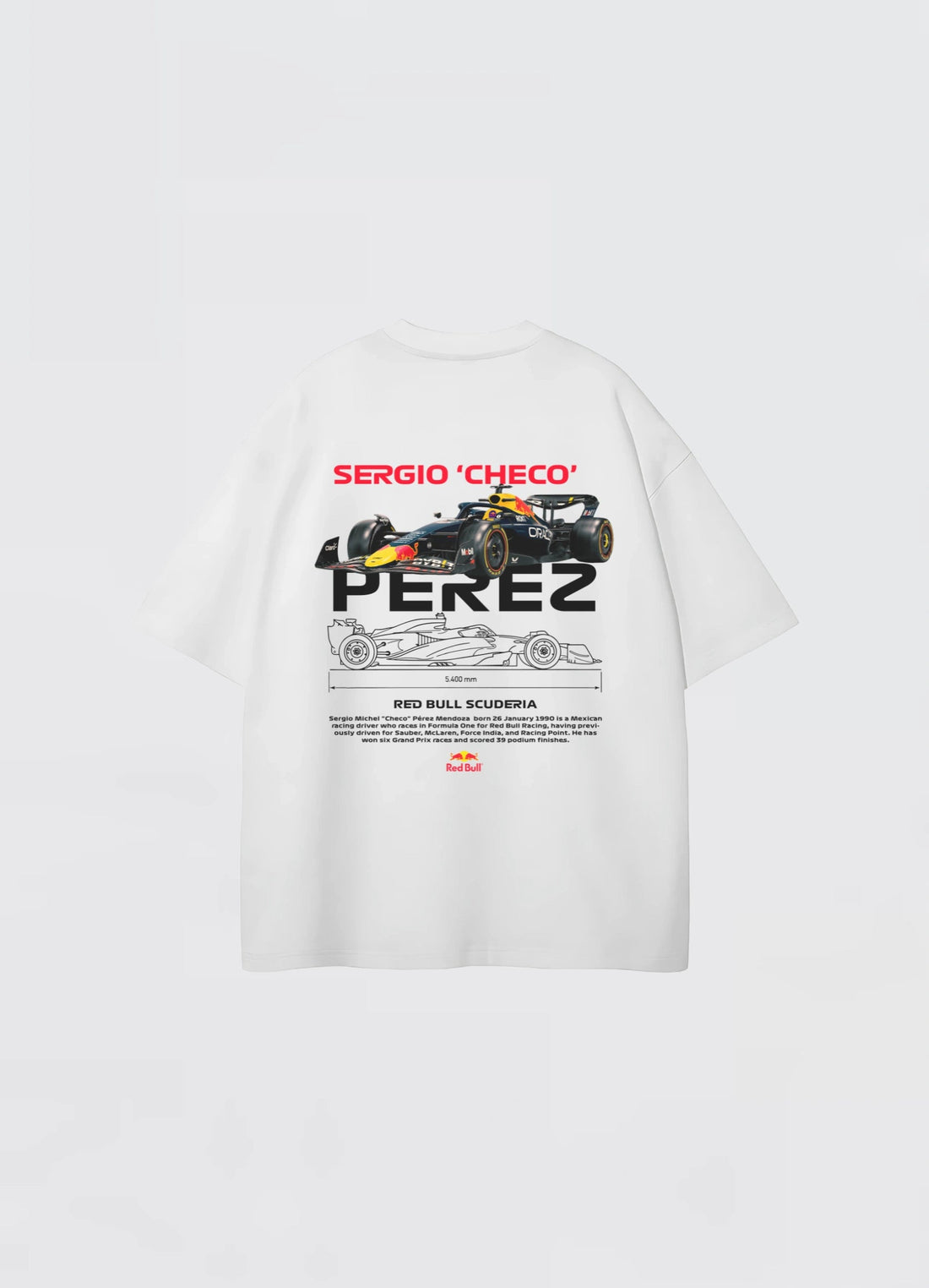 Sergio Checo Perez Oversized T-shirt White - Strells