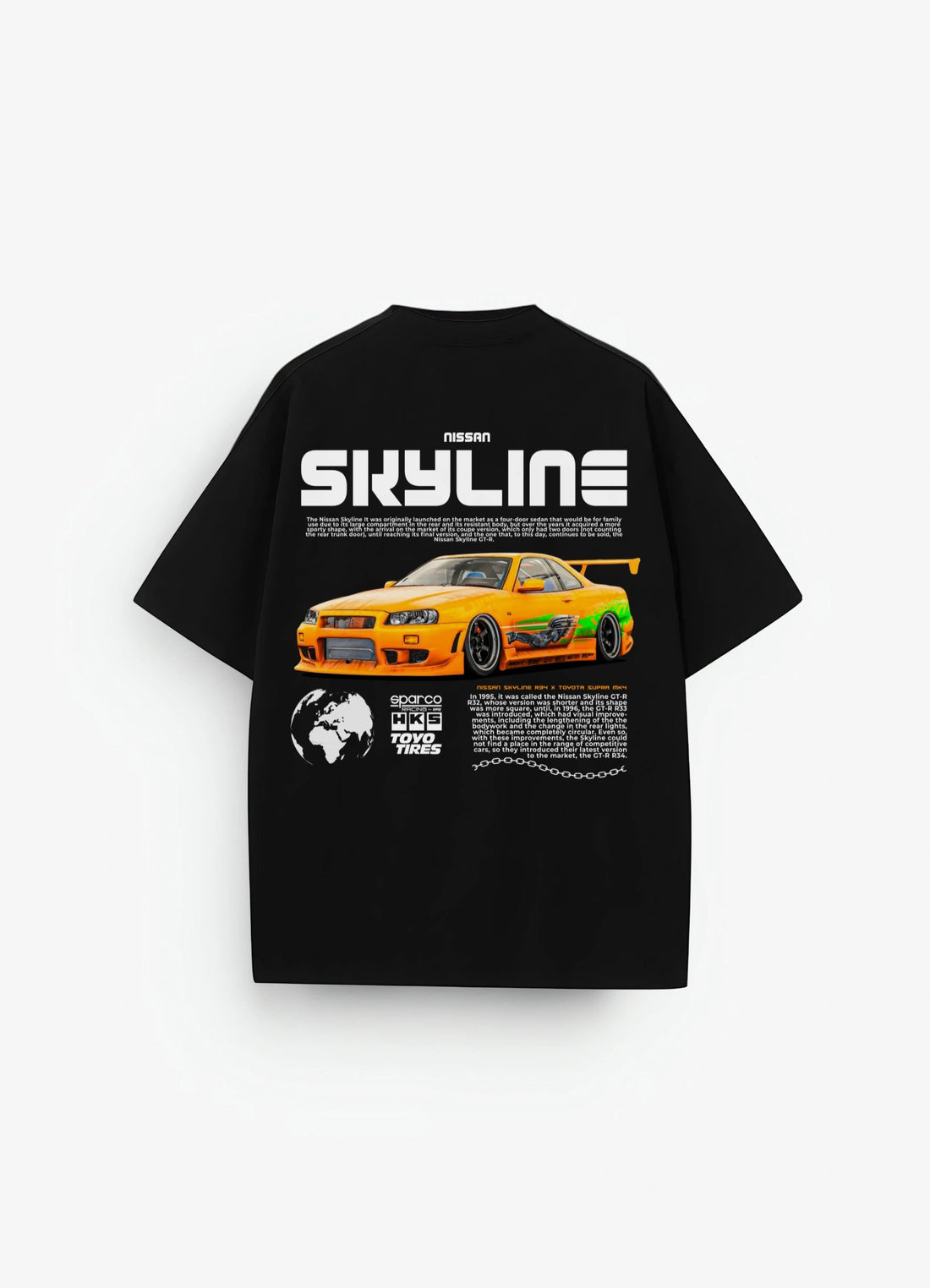 Skyline R34 X Supra Mark 4 Oversized T-shirt - Strells