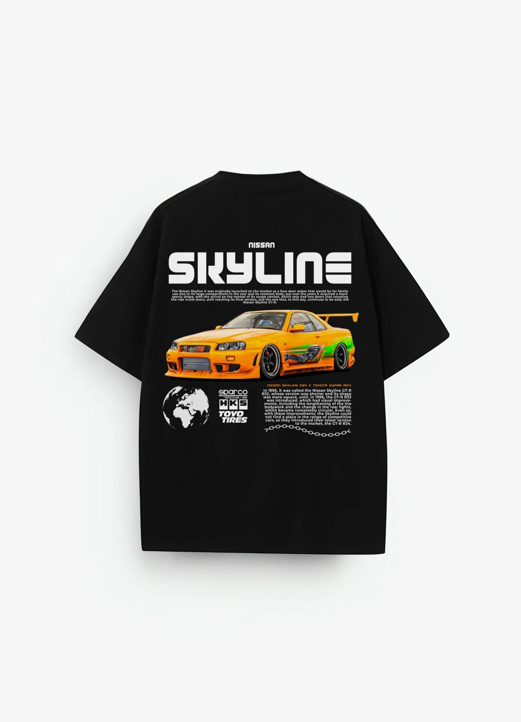 Skyline R34 X Supra Mark 4 Oversized T-shirt - Strells