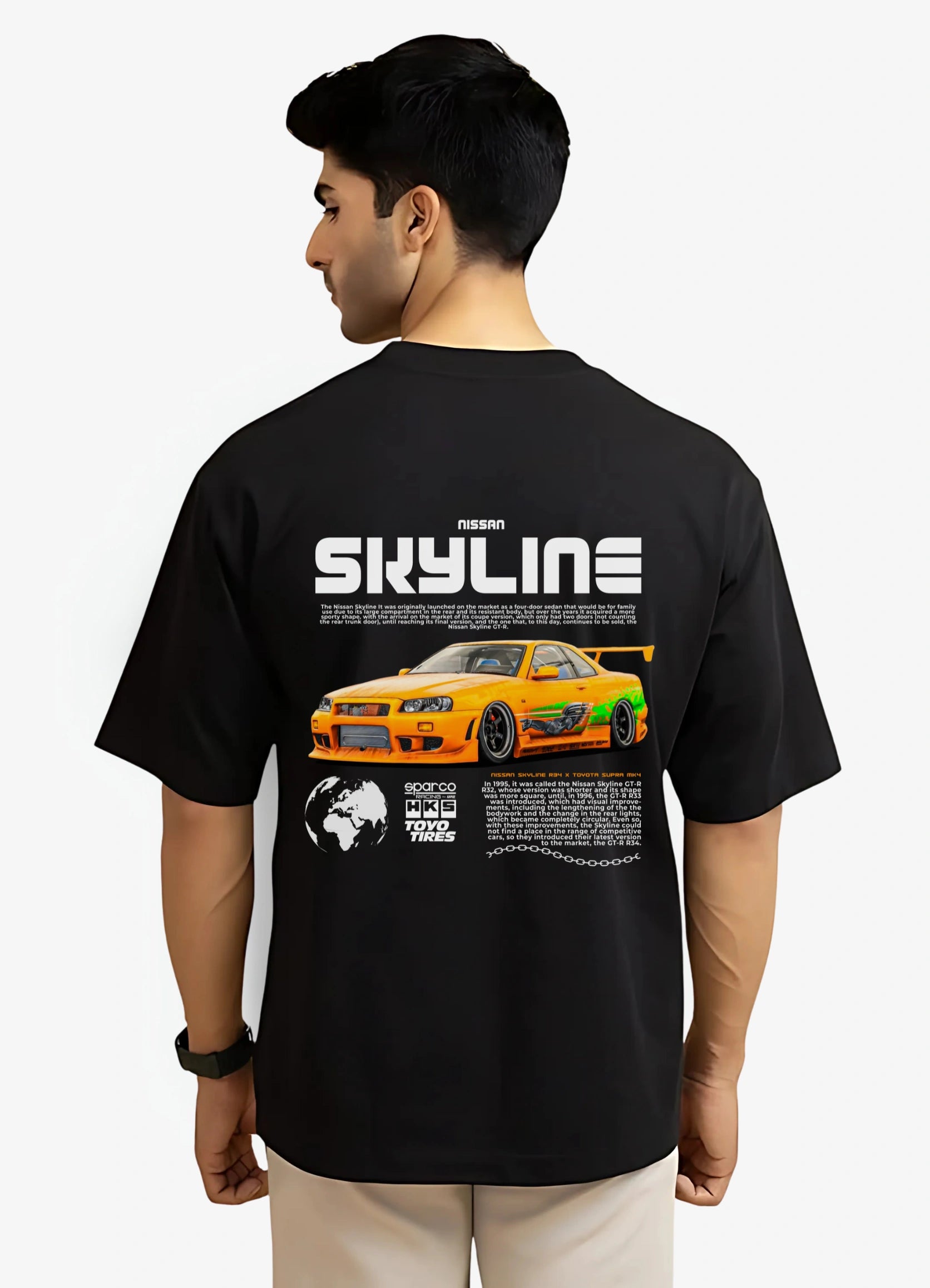 Skyline R34 X Supra Mark 4 Oversized T-shirt - Strells