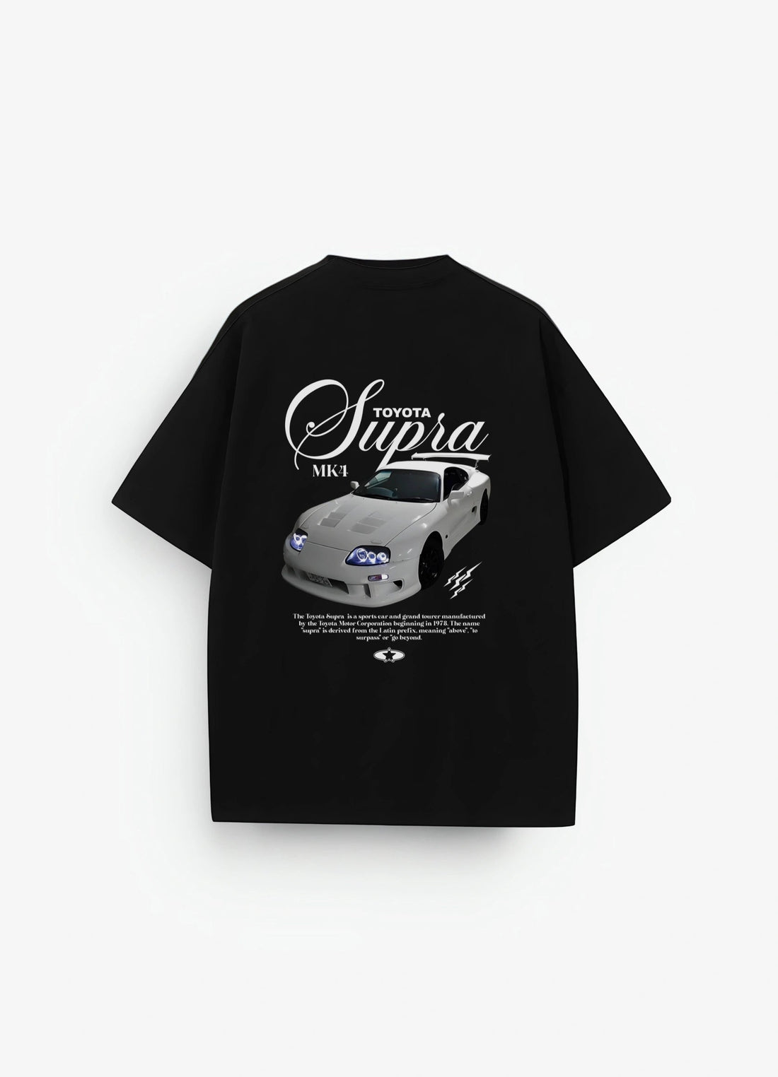 Toyota Supra Mark 4 Oversized T-shirt Black - Strells