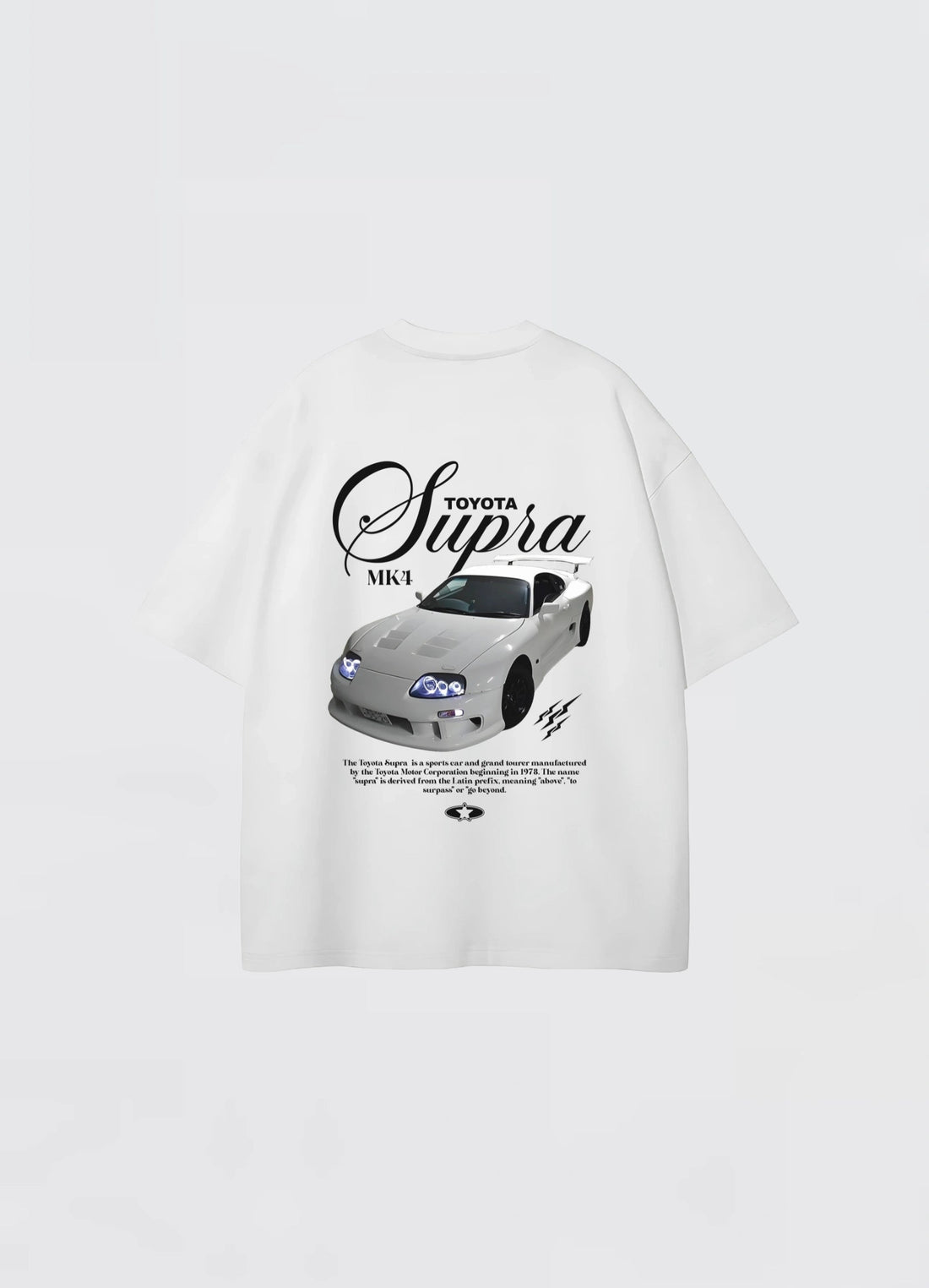 Toyota Supra Mark 4 Oversized T-shirt Off - white - Strells