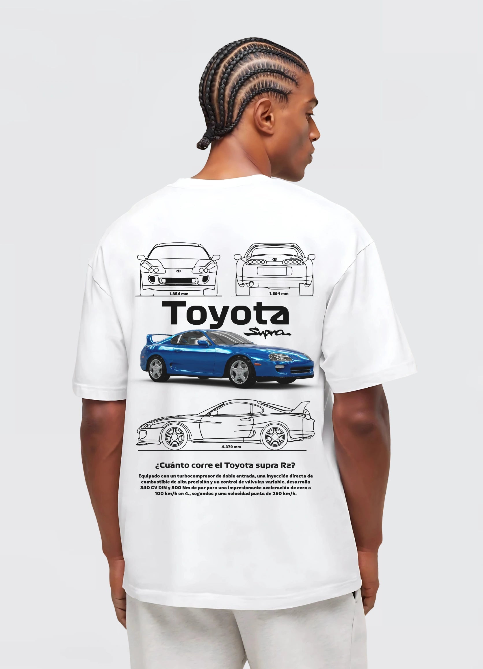Toyota Supra Oversized T-shirt Off - white - Strells