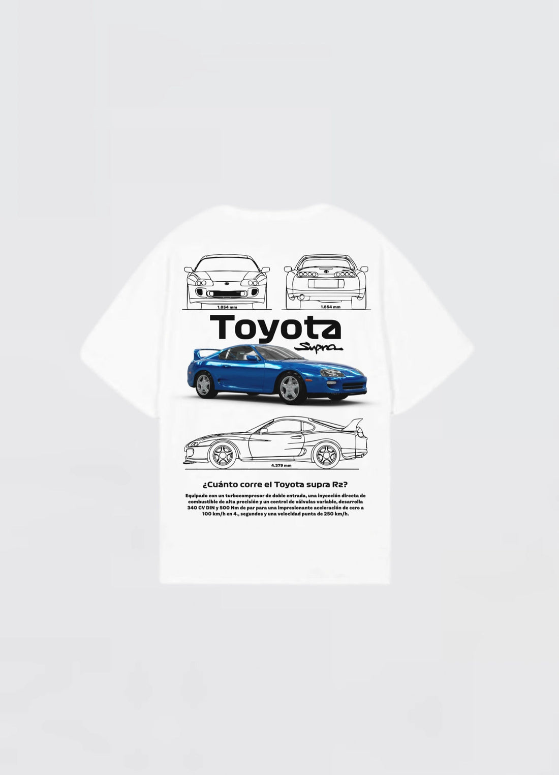 Toyota Supra Oversized T-shirt Off - white - Strells