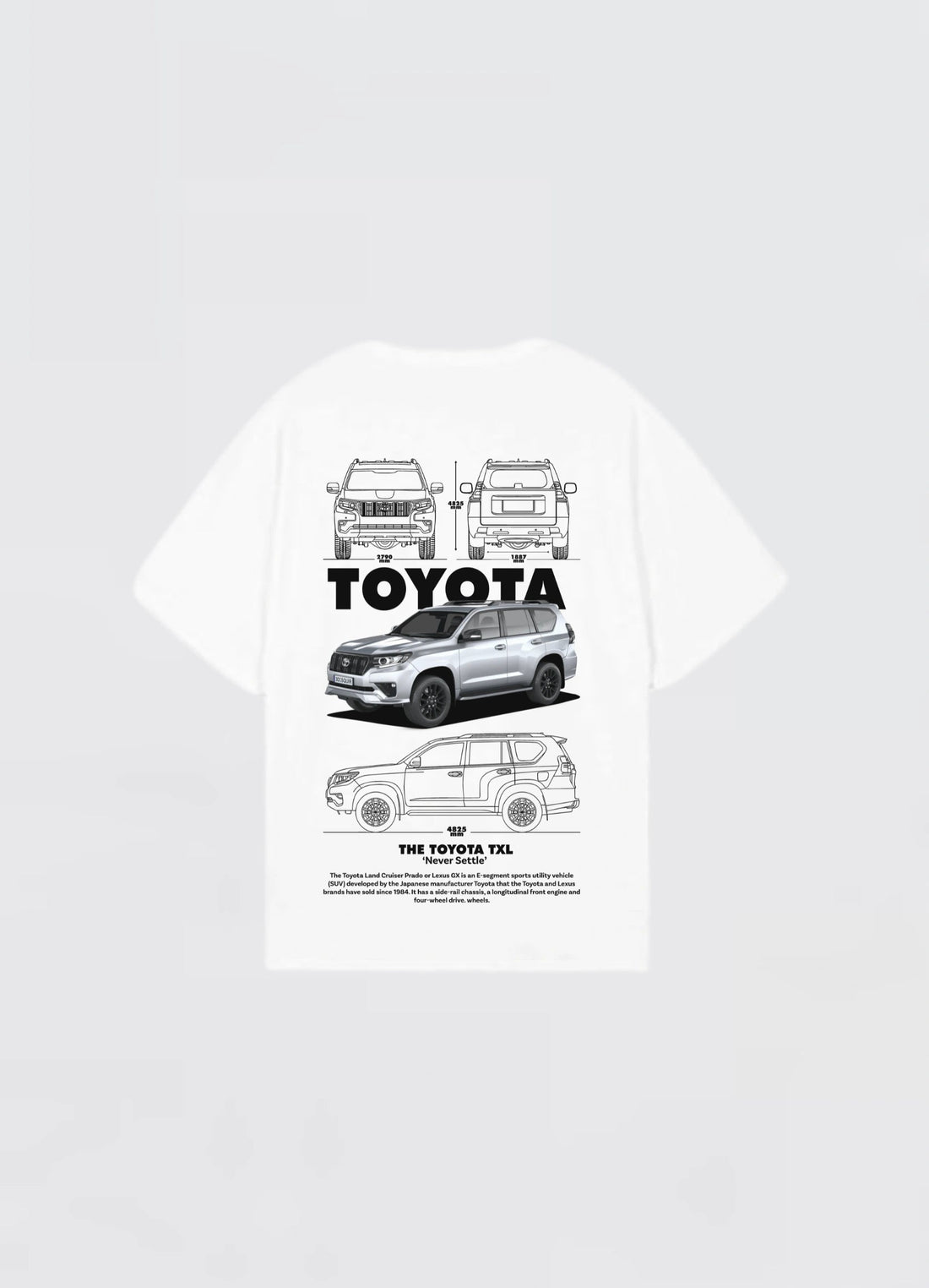 Toyota TXL Oversized T-shirt Off - white - Strells