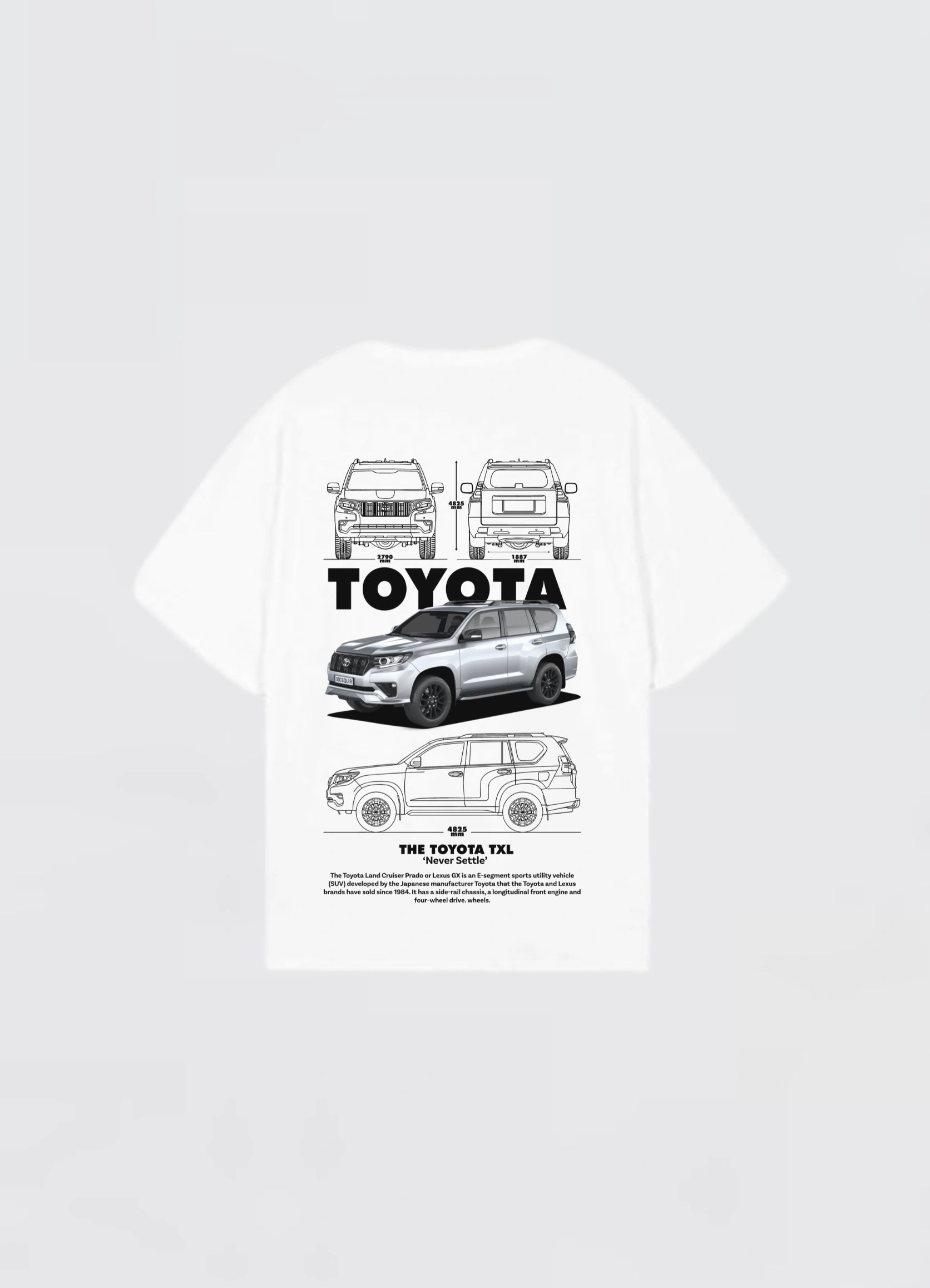 Toyota TXL Oversized T-shirt Off - white - Strells