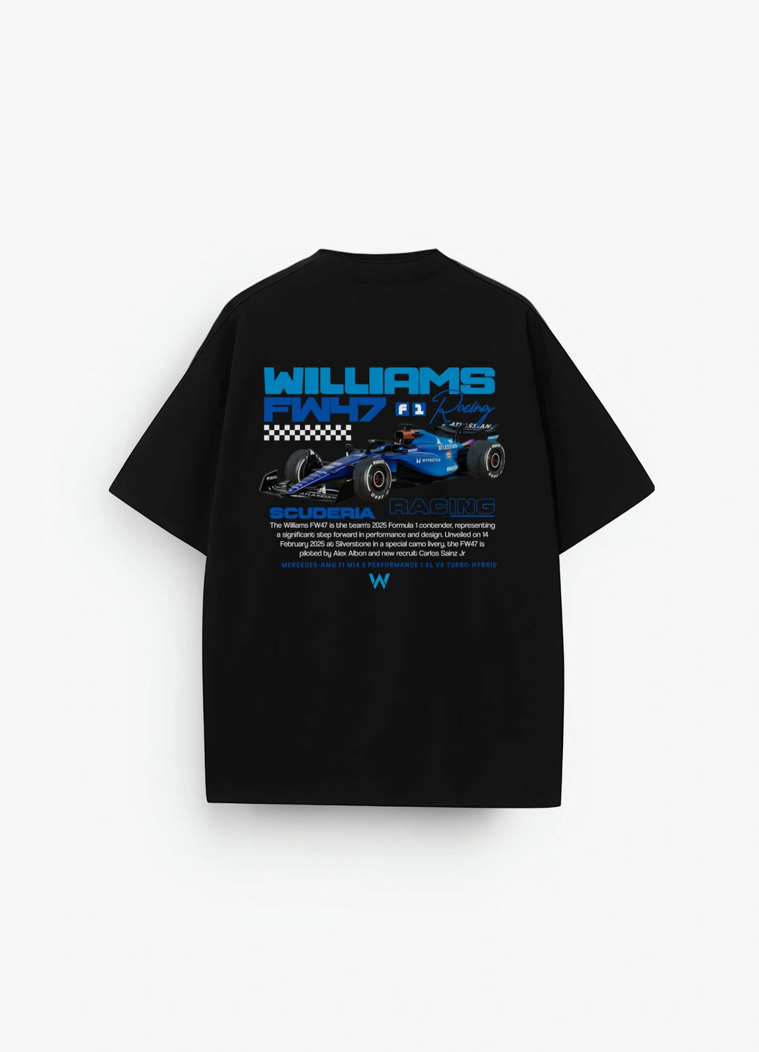 Williams Racing FW47 Oversized T-shirt Black - Strells