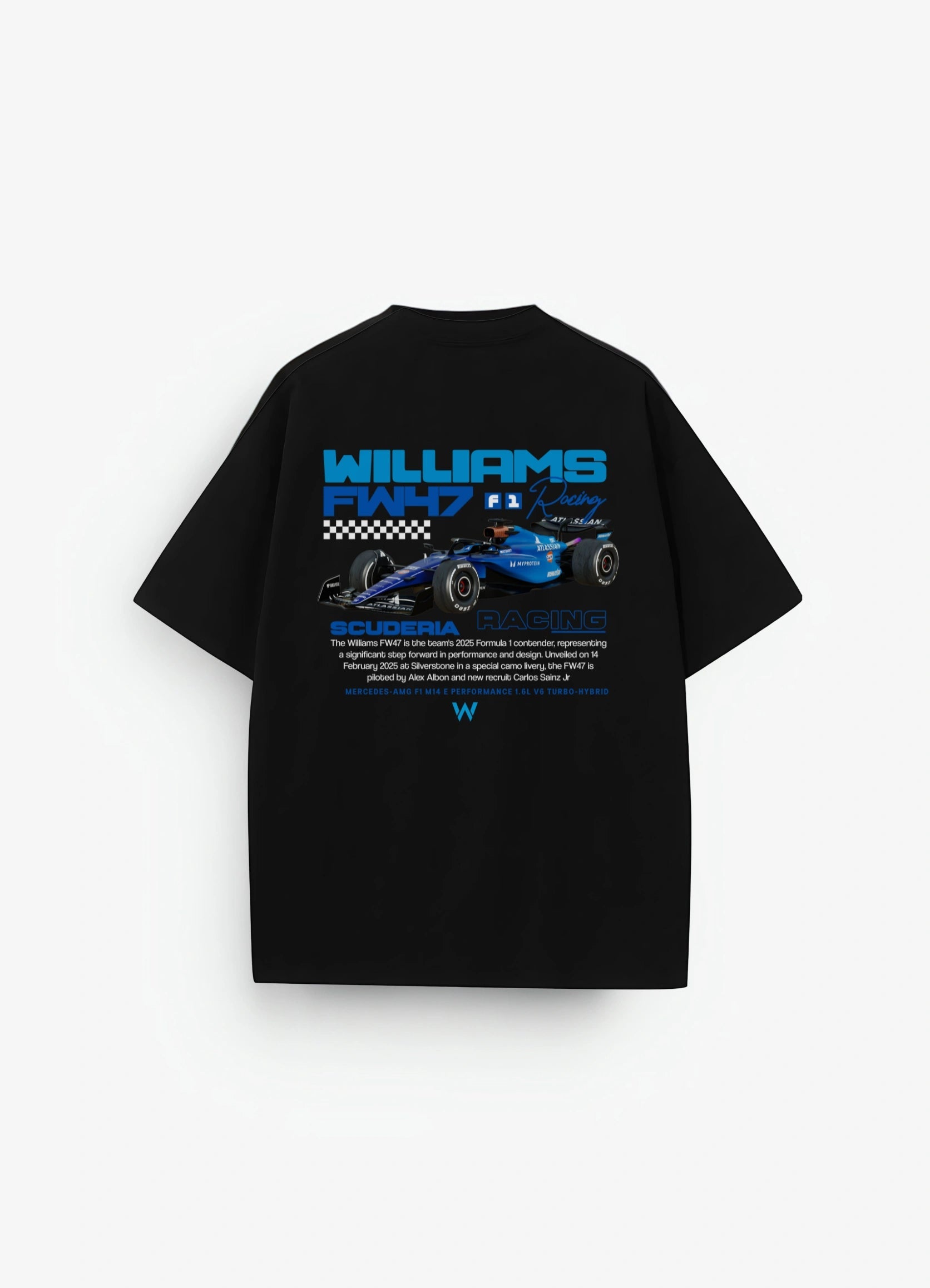 Williams Racing FW47 Oversized T-shirt Black - Strells