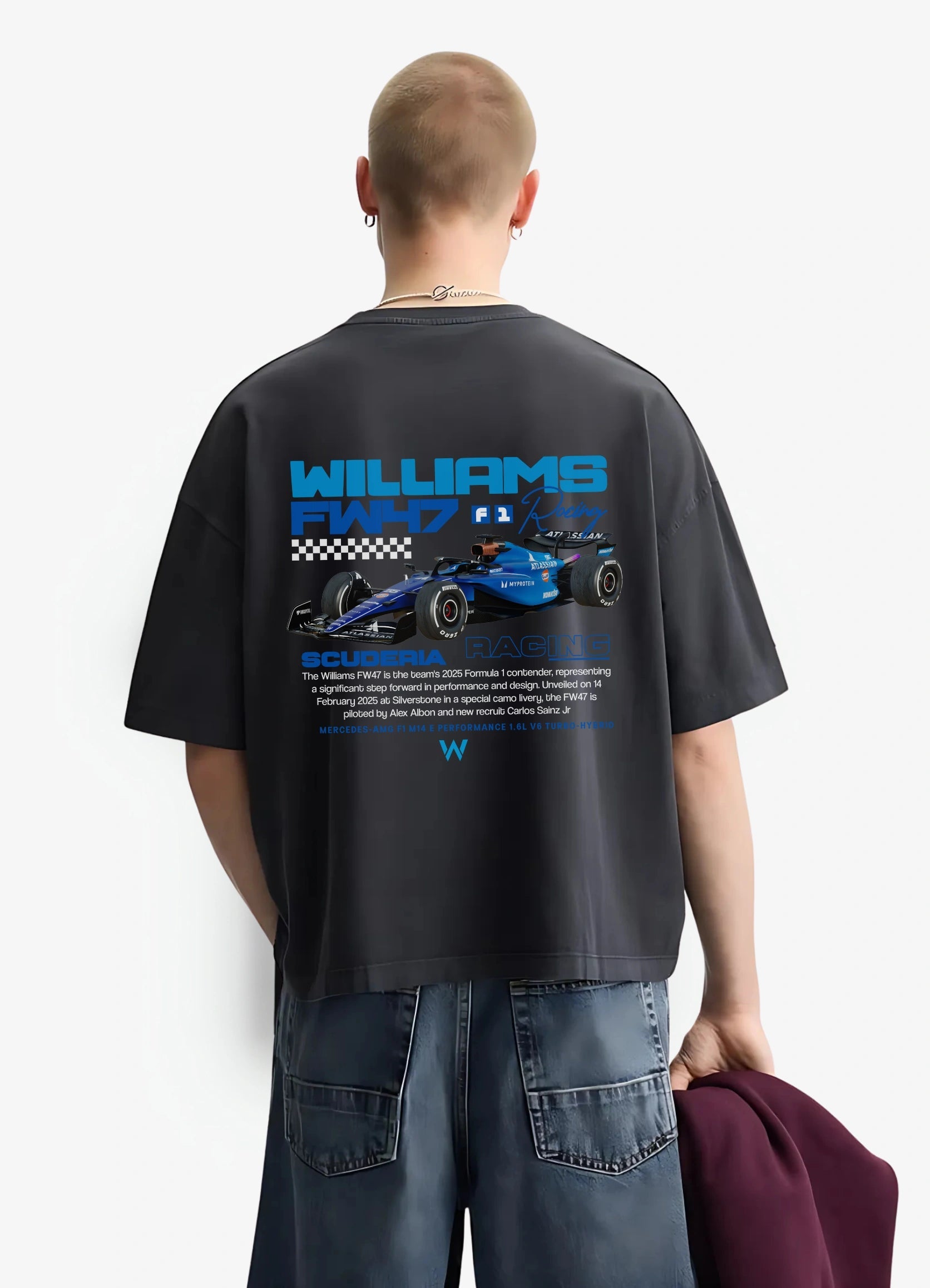 Williams Racing FW47 Oversized T-shirt Black - Strells