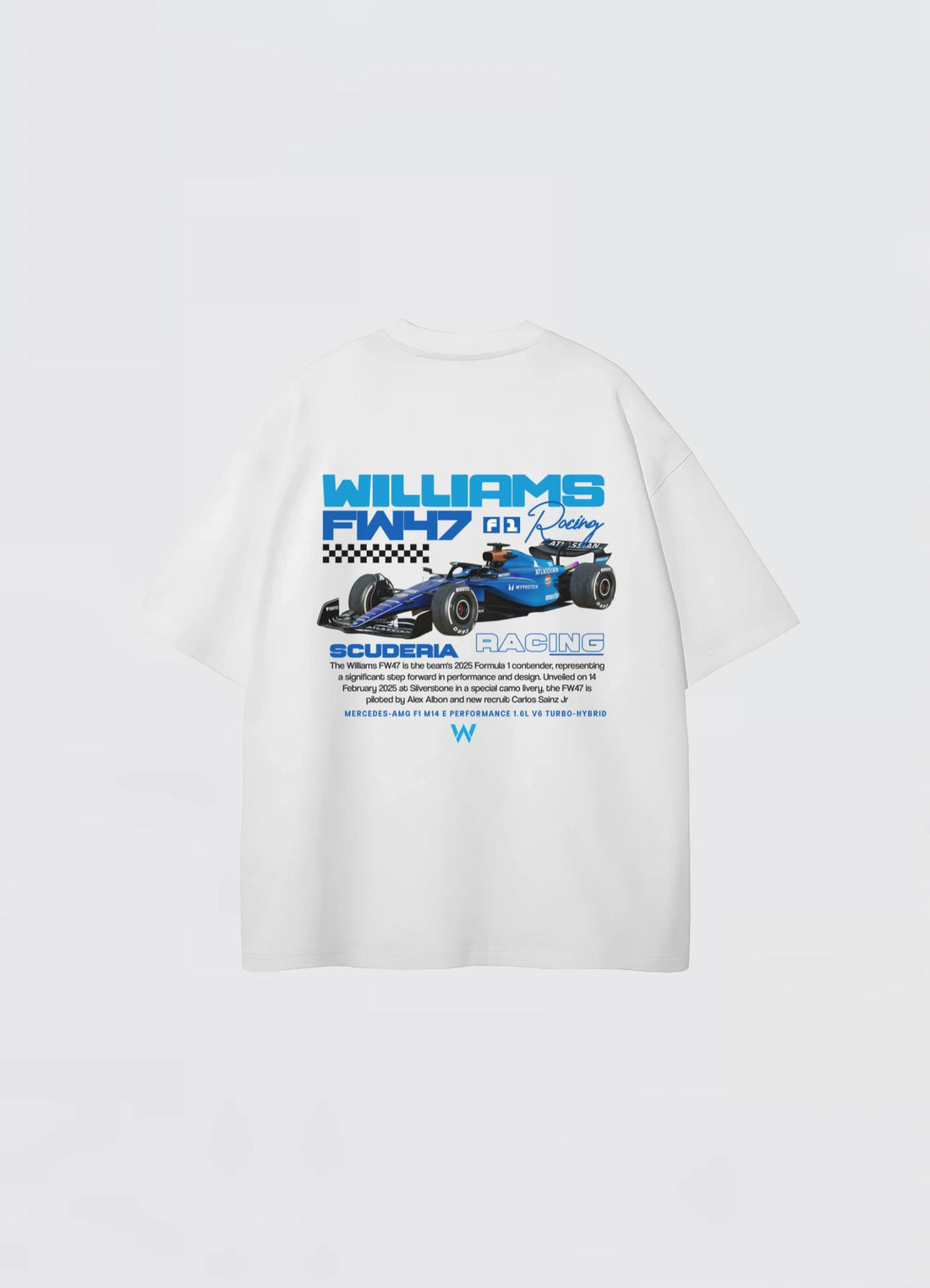Williams Racing FW47 Oversized T-shirt White - Strells