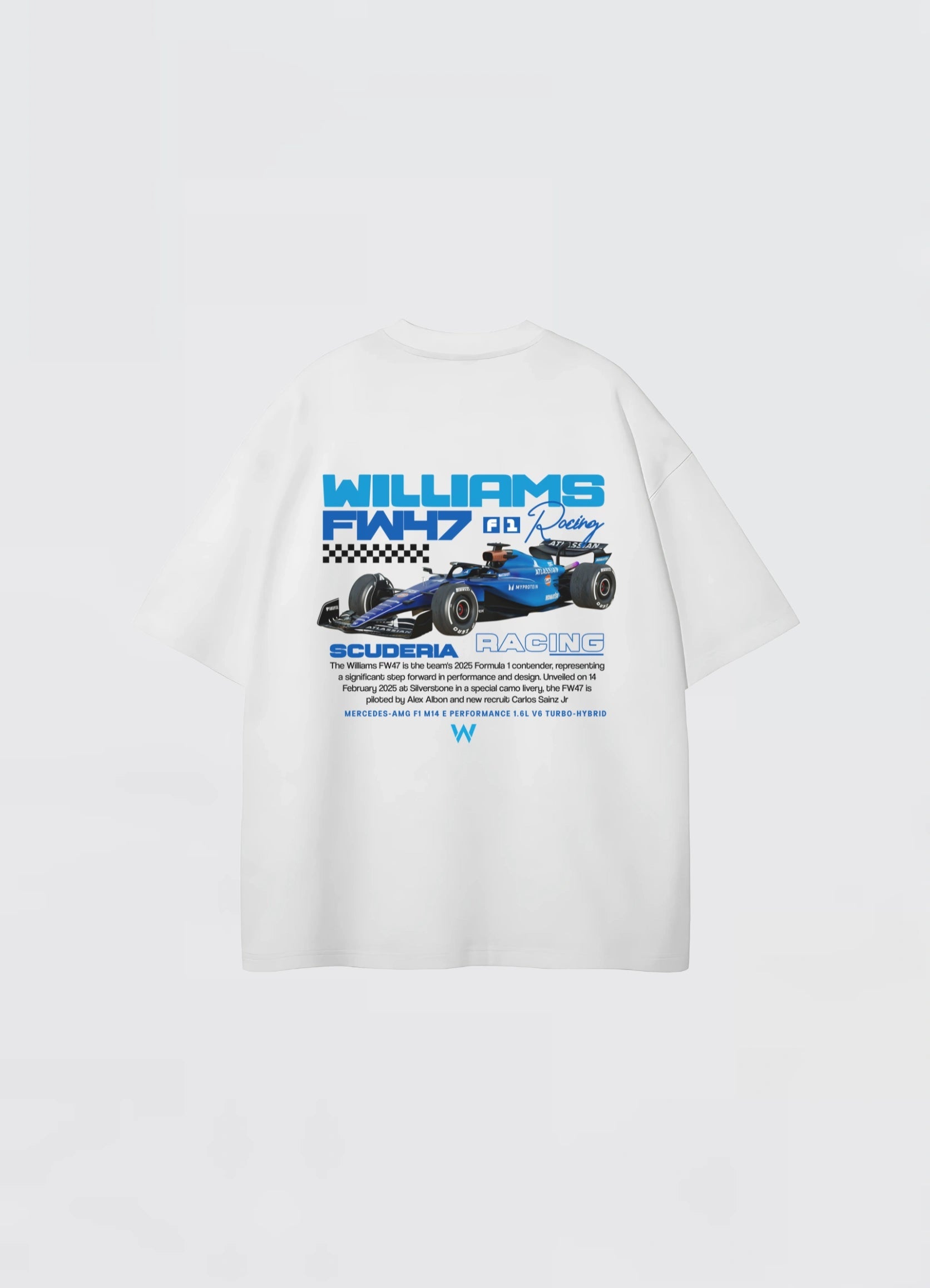 Williams Racing FW47 Oversized T-shirt White - Strells