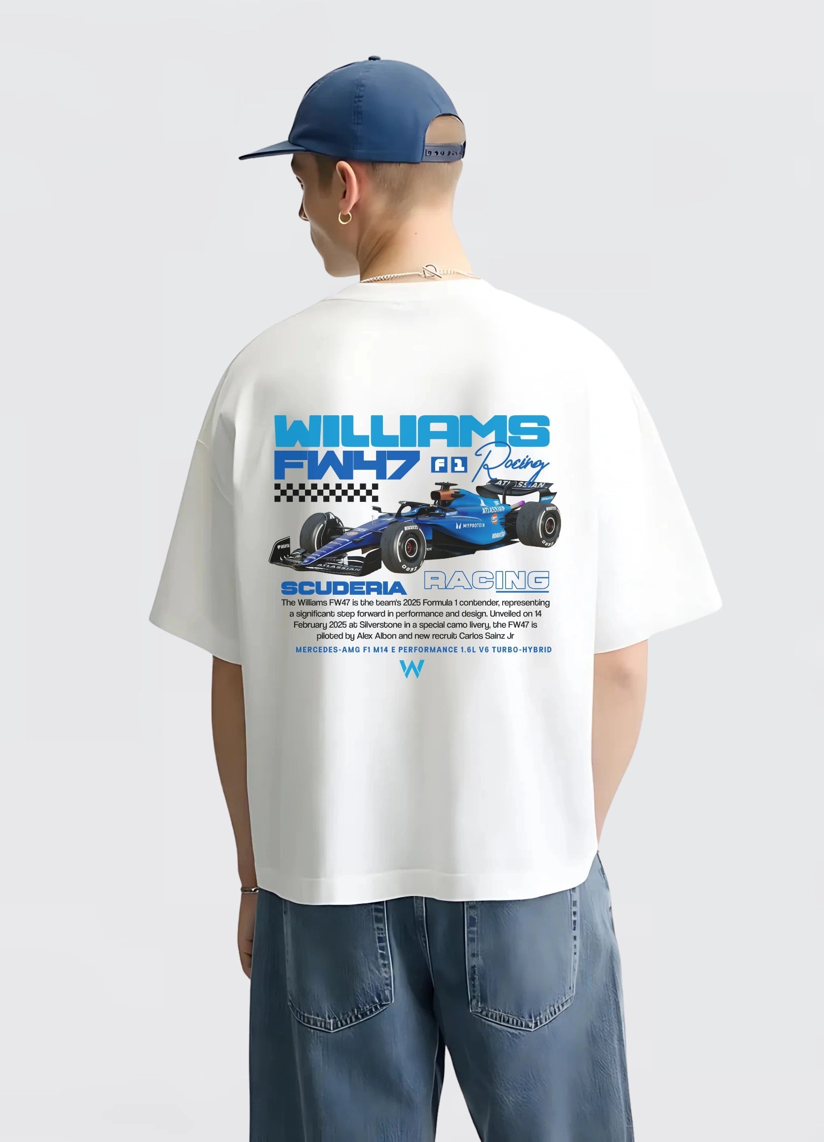 Williams Racing FW47 Oversized T-shirt White - Strells